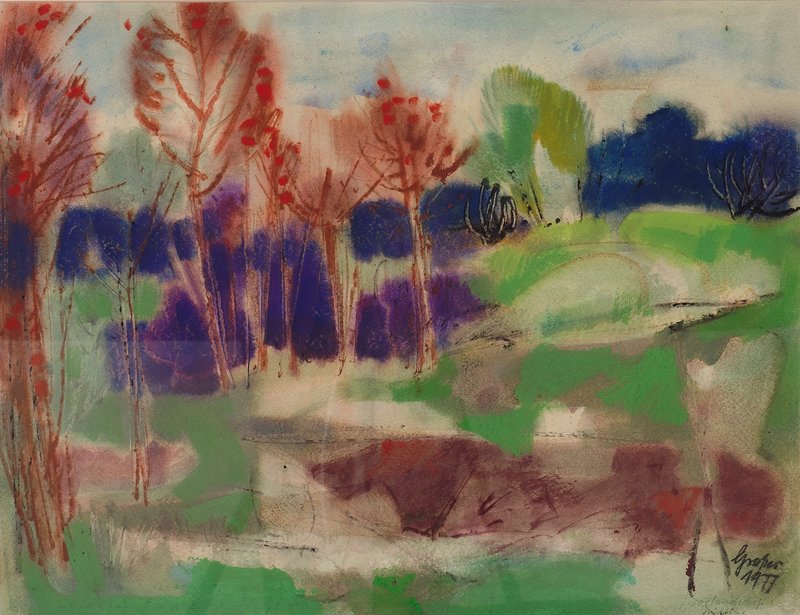 Richard Graßer: Moorlandschaft im Frühling